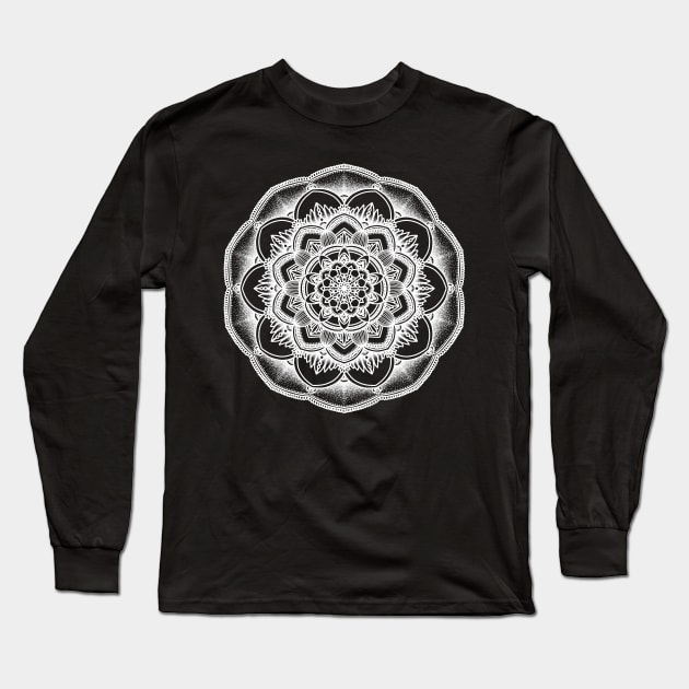 Detailed Floral Bohemian mandala with depth Long Sleeve T-Shirt by felinefeelings